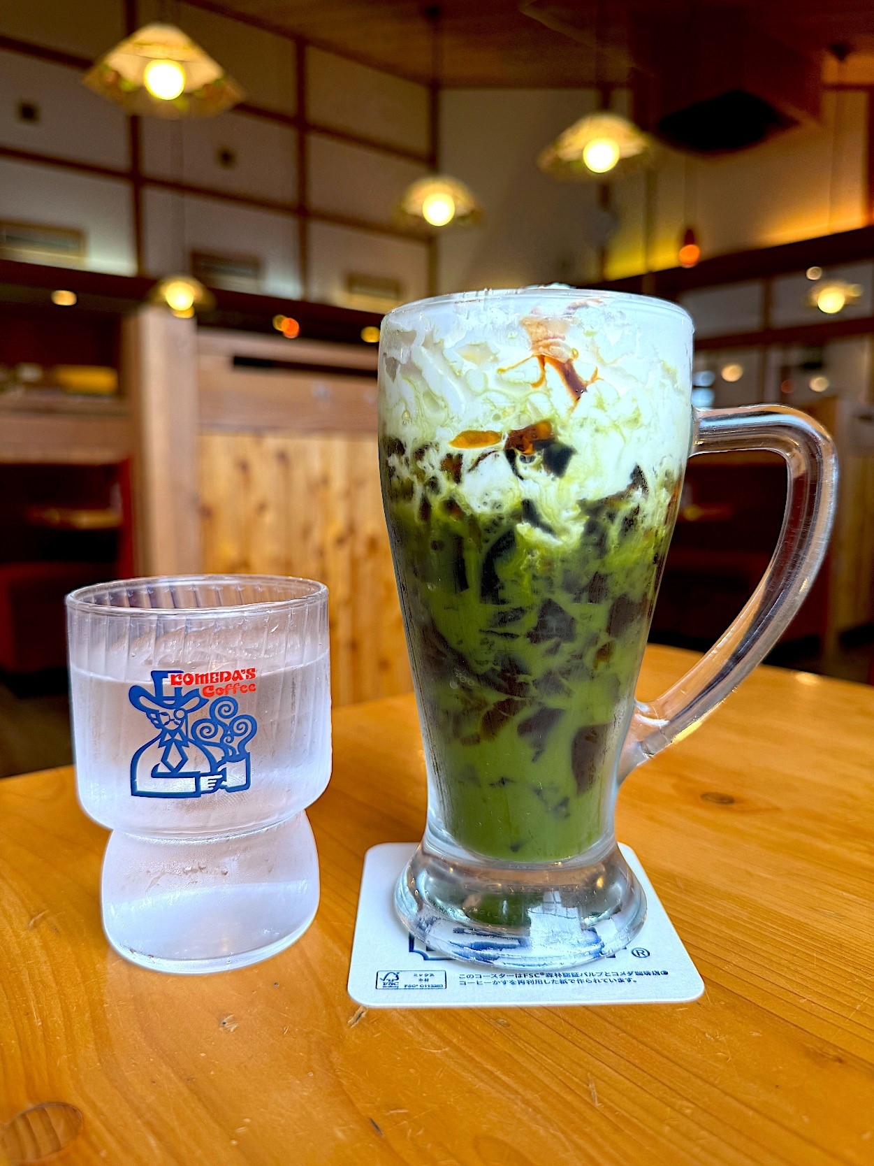 コメダ珈琲店のおすすめドリンク「ジェリコ 天空の抹茶」