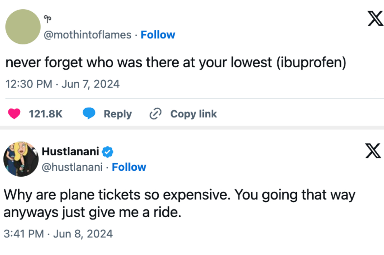 two funny tweets