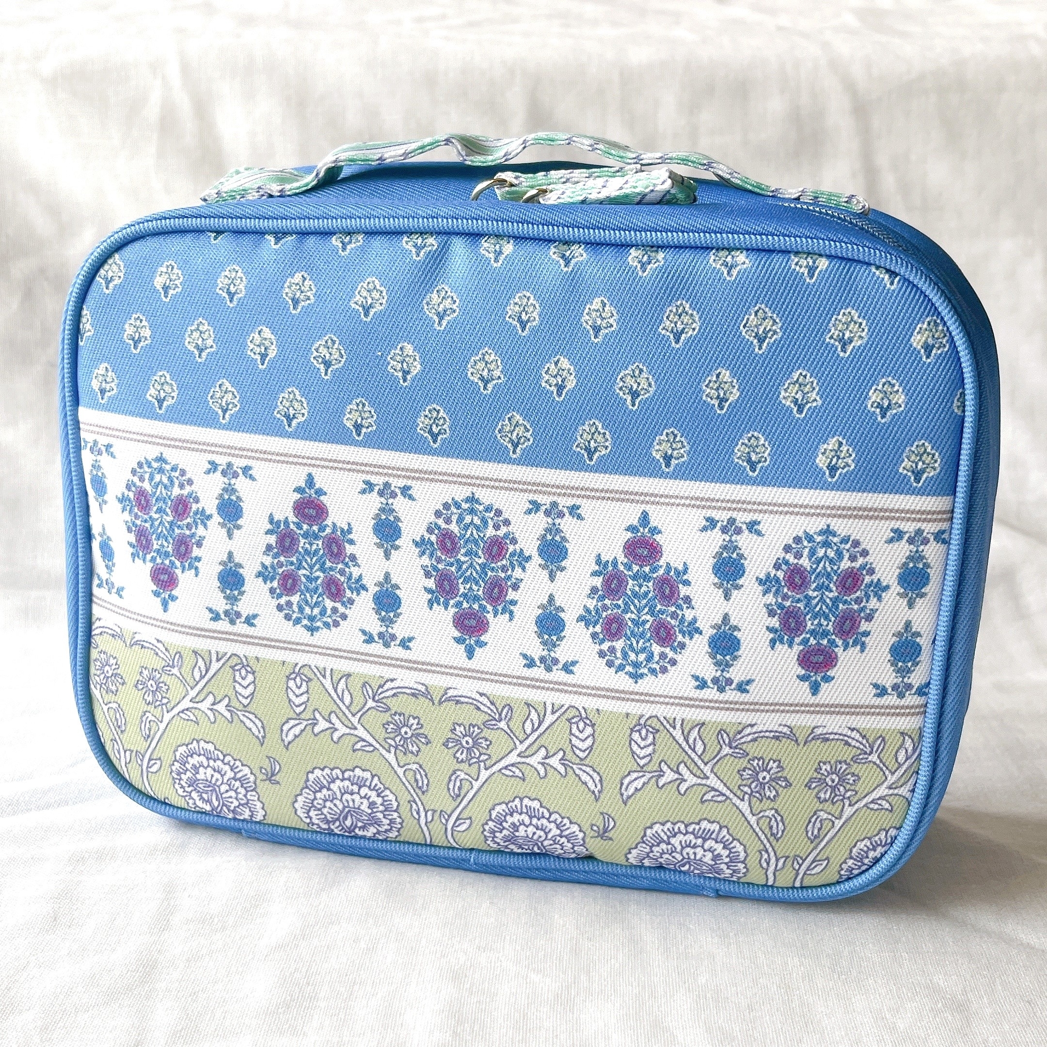 アフタヌーンティーのオススメのポーチ「ブロックプリント調バニティポーチ」