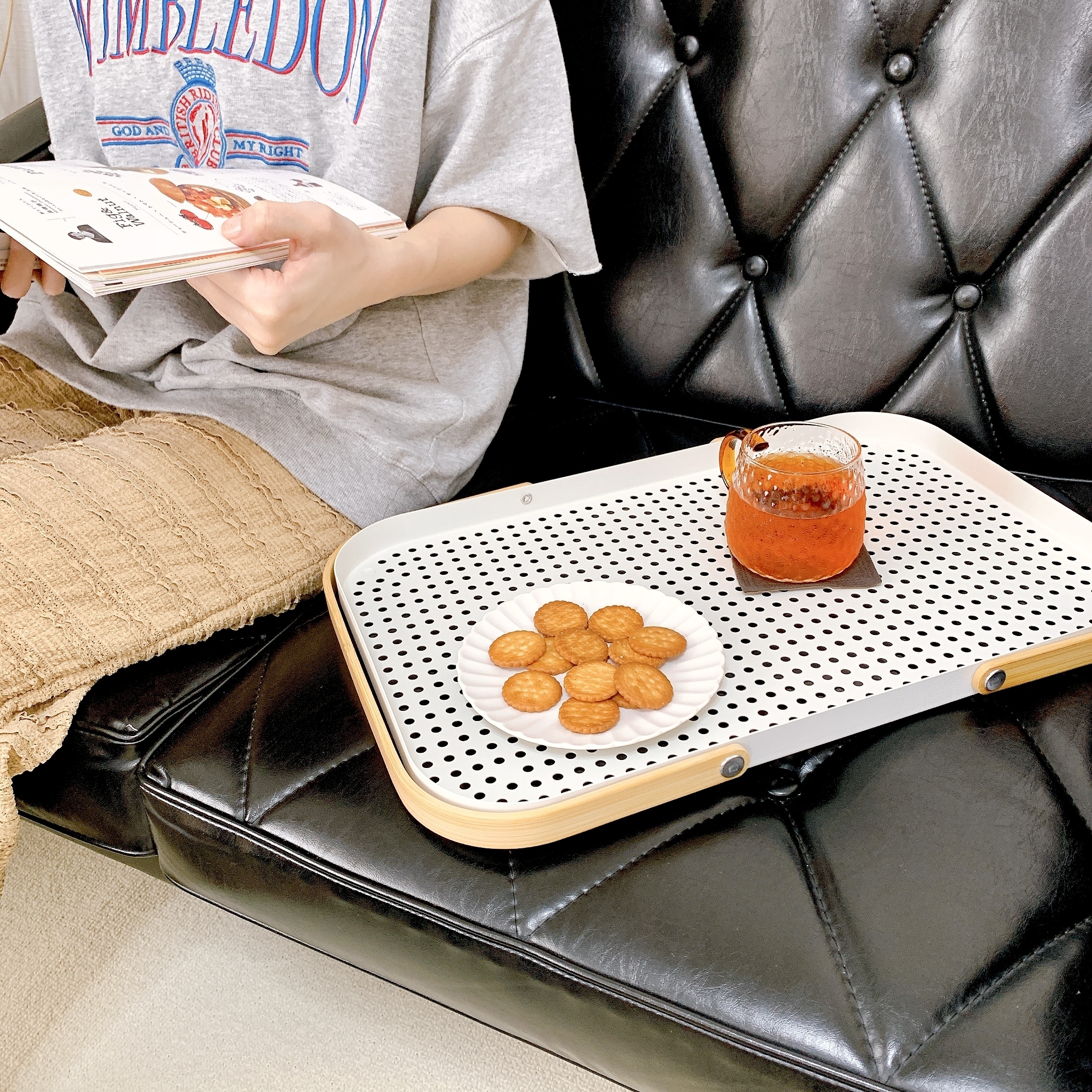 IKEA(イケア)のおすすめの便利グッズ「GRÖNFISK グローンフィスクトレイ 持ち手付き」