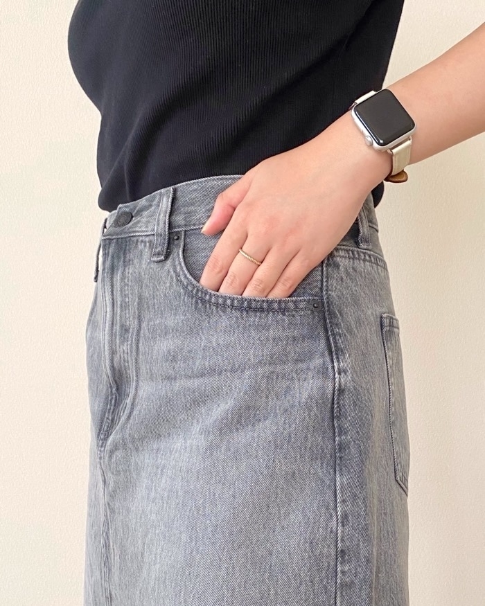 UNIQLO(ユニクロ)のおすすめファッションアイテム「デニムパネルロングスカート」