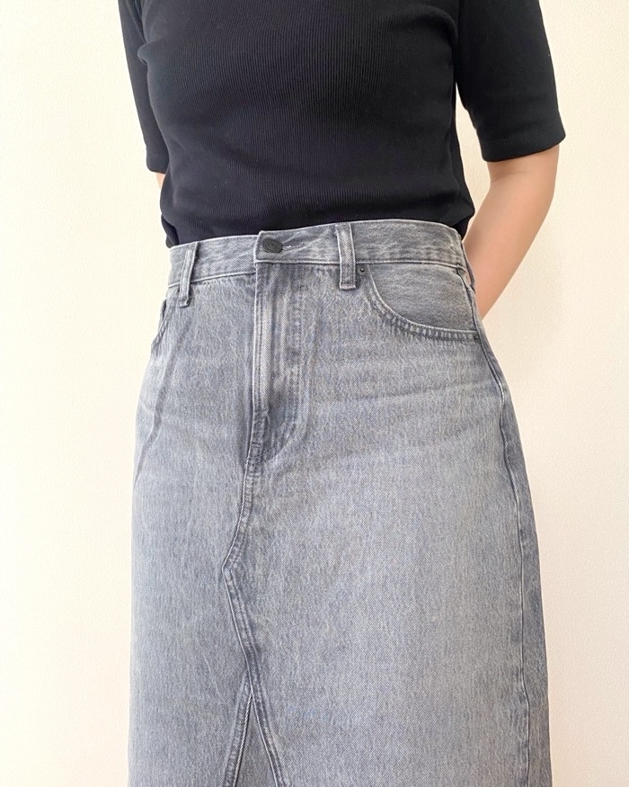 UNIQLO（ユニクロ）のおすすめファッションアイテム「デニムパネルロングスカート」