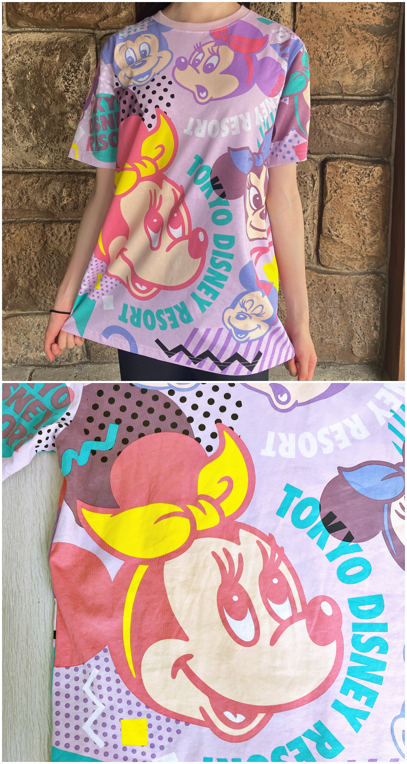 ディズニーランドのおすすめTシャツ「Tシャツ ユニセックス ミッキー ミニー」