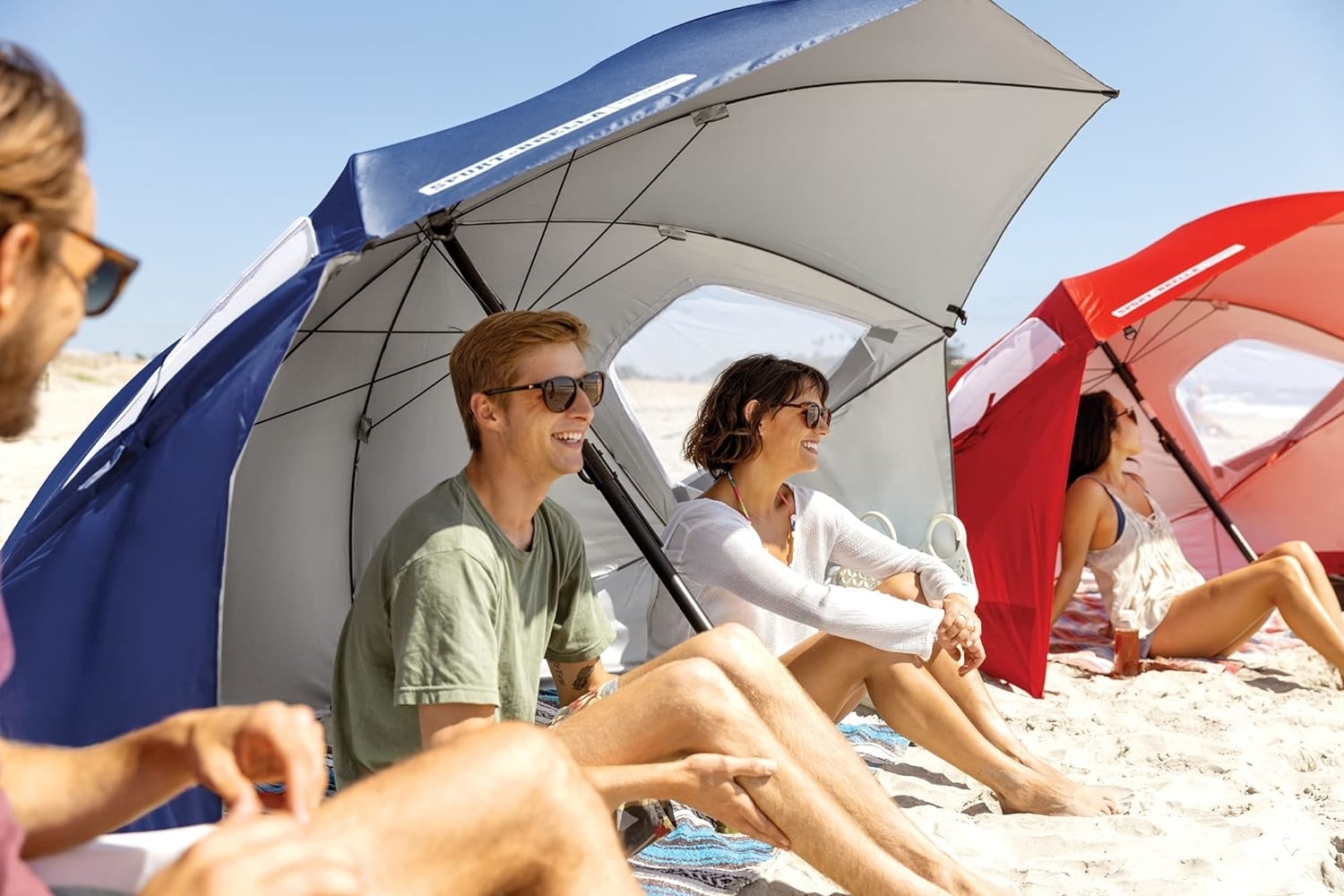 models using the umbrella