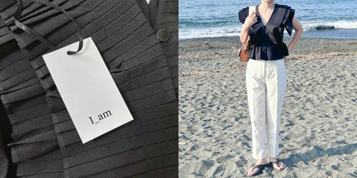 I_am(アイアム)のおすすめトップス「ショルダープリーツフリルブラウス」