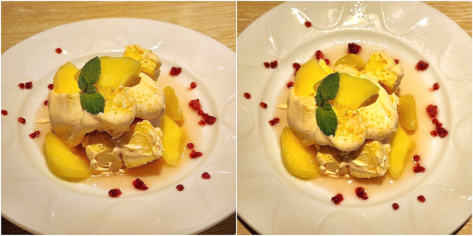 Denny's’（デニーズ）のおすすめスイーツ「フレッシュ桃のふんわりショートケーキ」