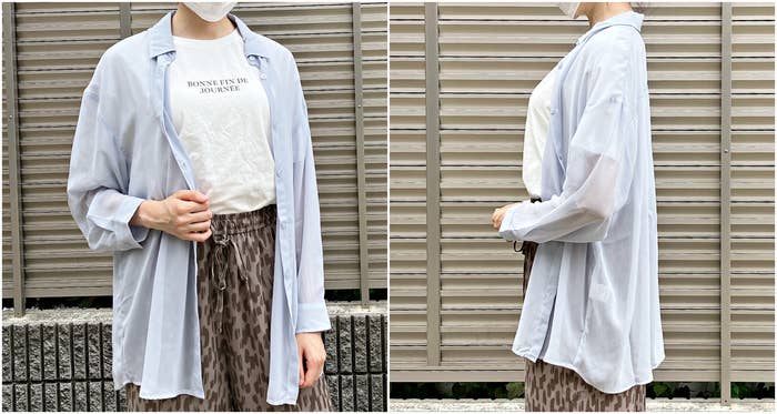 Honeys（ハニーズ）のお得な2点セットトップス「Tシャツ付シアーシャツ」