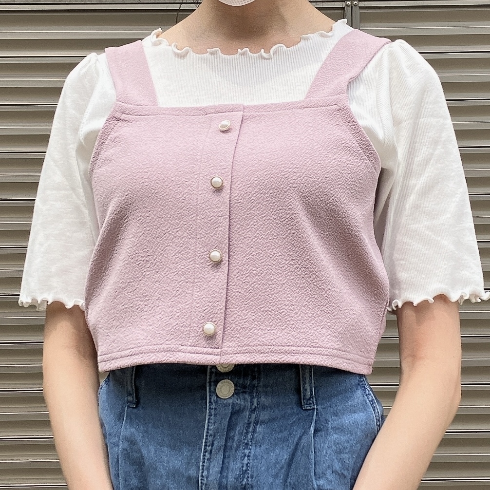 Honeys(ハニーズ)のお得な2点セットトップス「インナー付ビスチェ」