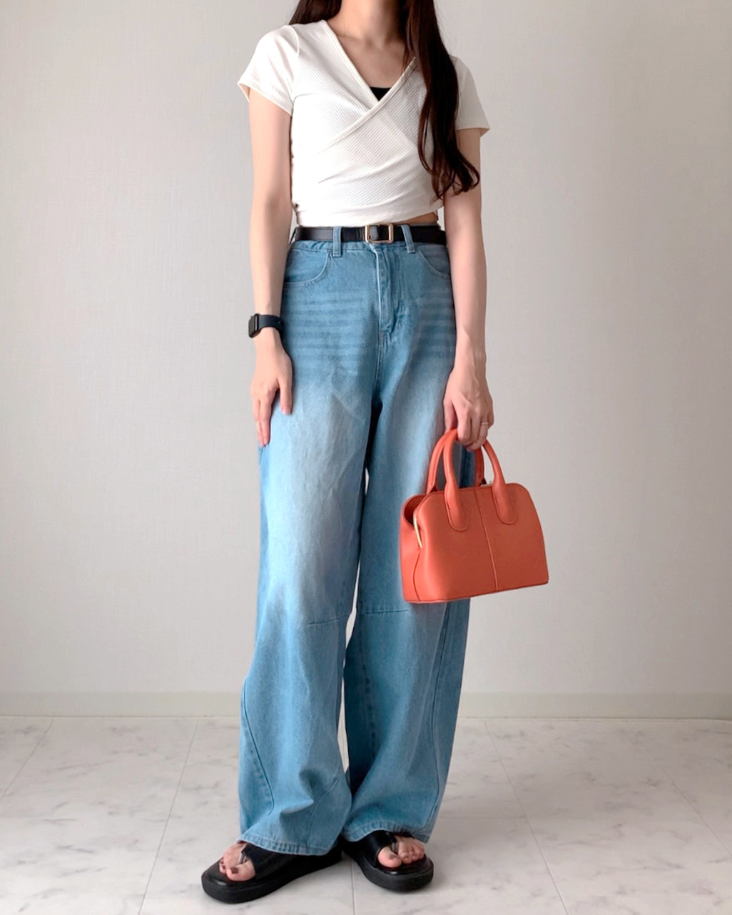 GUのおすすめトップス「カシュクールT」