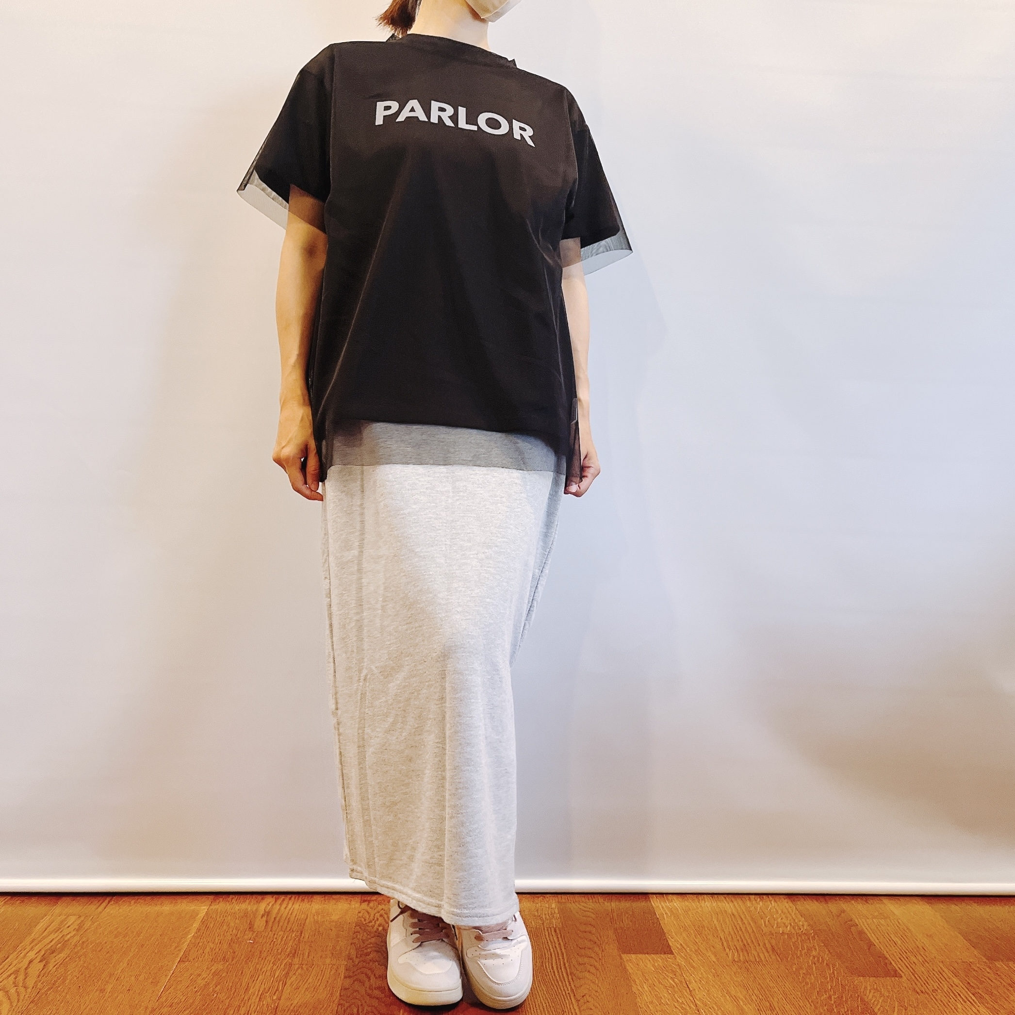 しまむらのオススメのトップス「2セットTチュール＋ロゴT」