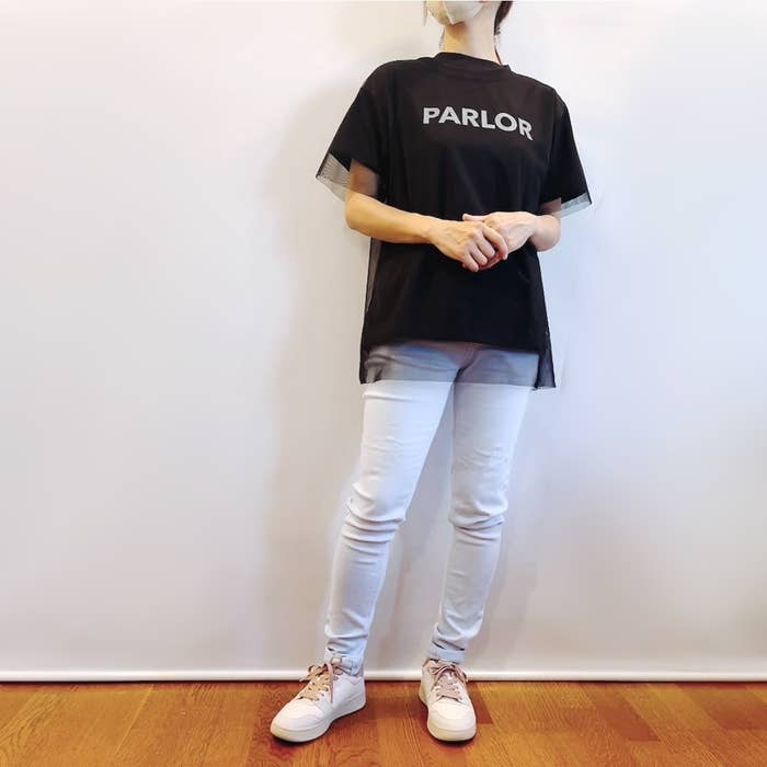 しまむらのオススメのトップス「2セットTチュール＋ロゴT」