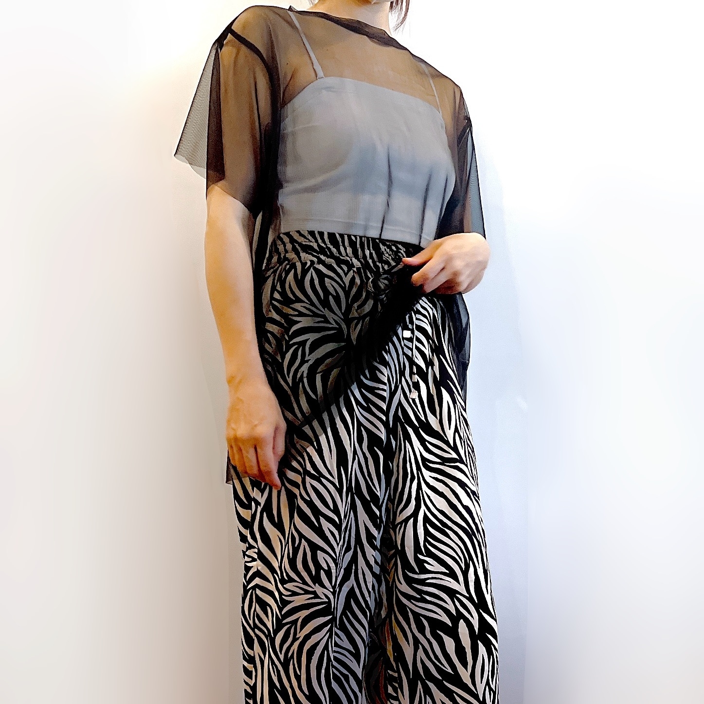 しまむらのオススメのトップス「2セットTチュール＋ロゴT」