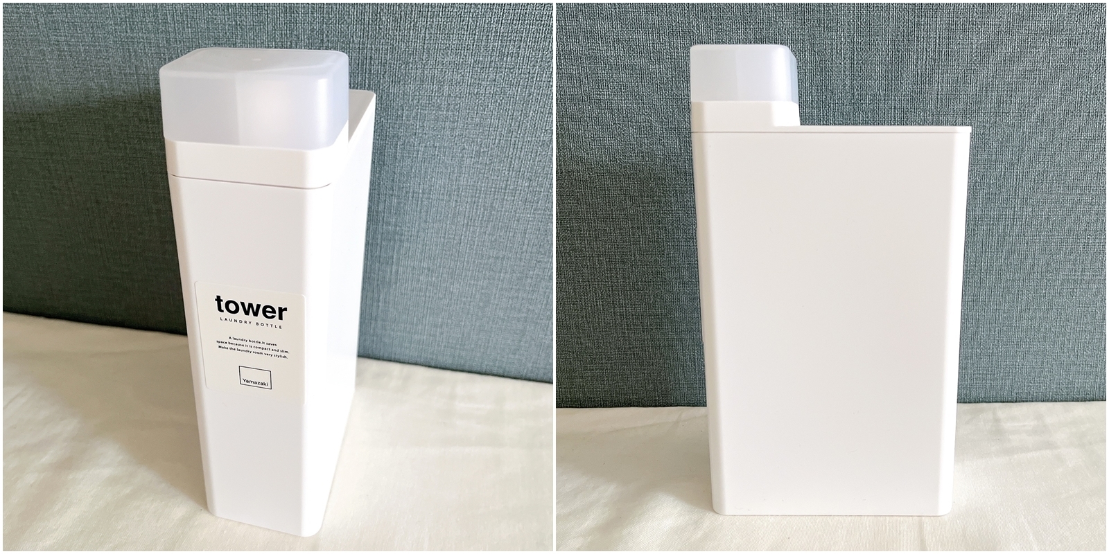 ロフトのオススメのグッズ「詰め替えランドリーボトル ホワイト tower（タワー）」