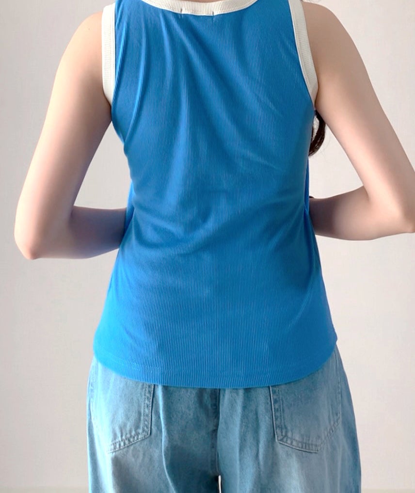 しまむらのおすすめファッションアイテム「TTmii*ハイショクCタンク」