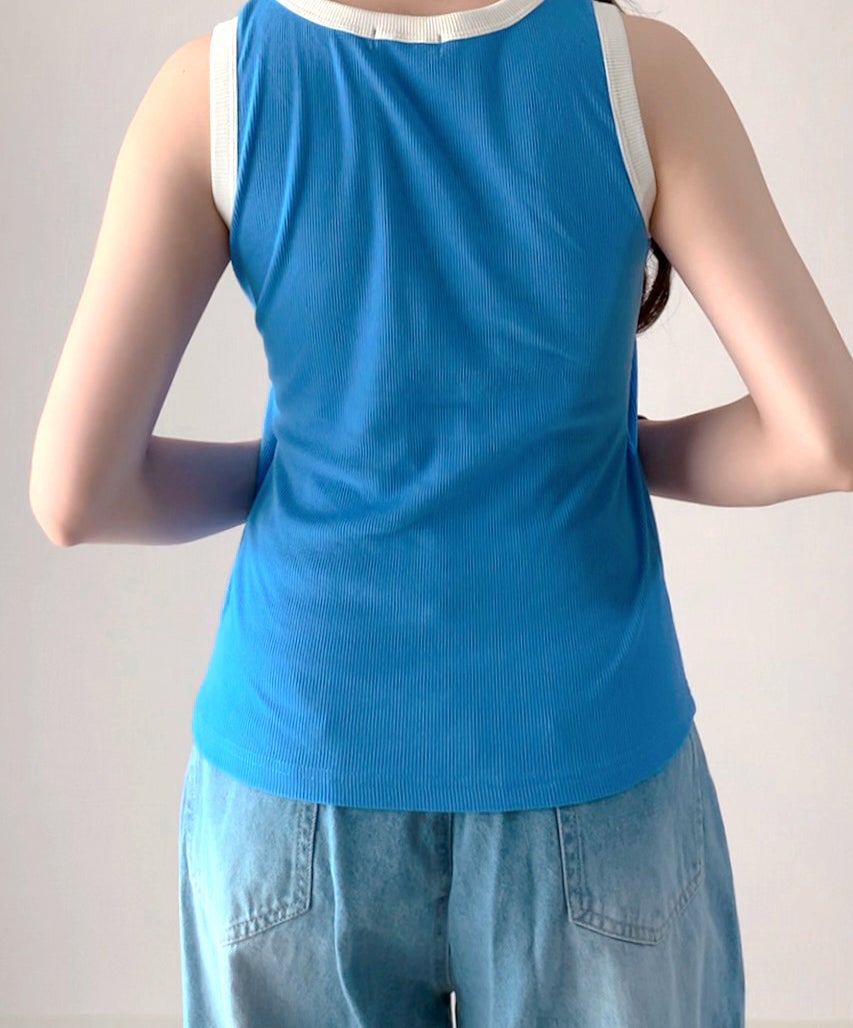 しまむらのおすすめファッションアイテム「TTmii*ハイショクCタンク」