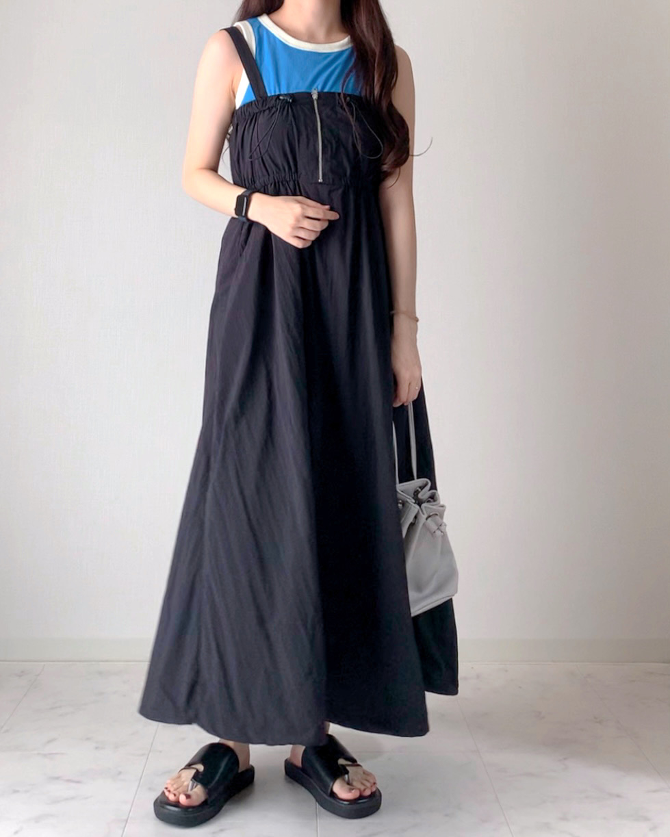 しまむらのおすすめファッションアイテム「TTmii*ハイショクCタンク」のコーディネート