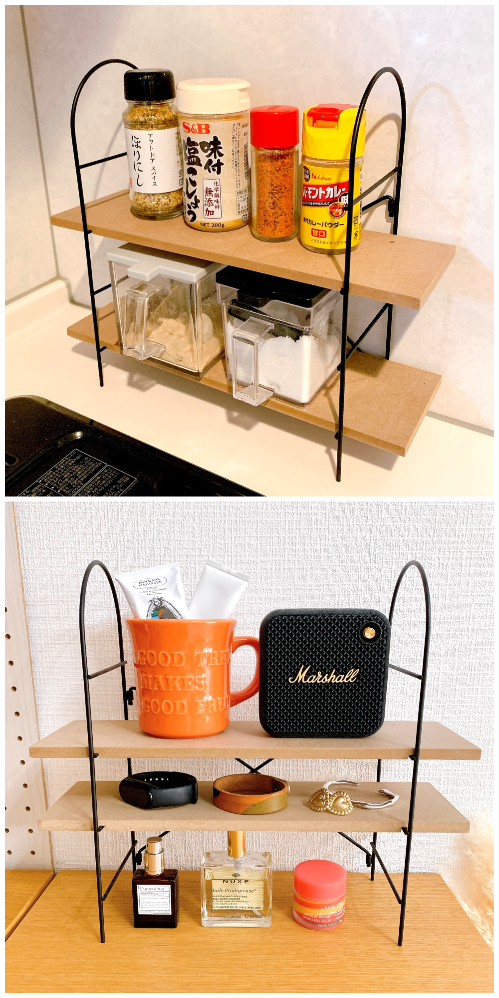 ダイソーのおすすめアイテム「折りたたみキッチンラック」