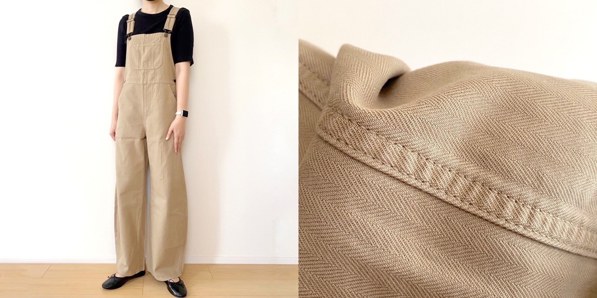 GU（ジーユー）のおすすめファッションアイテム「ペインターオーバーオール+E」