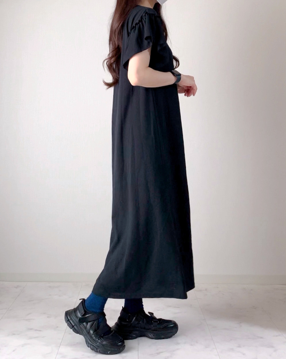 しまむらのおすすめファッションアイテム「TT*ソデフリルフレンチOP」