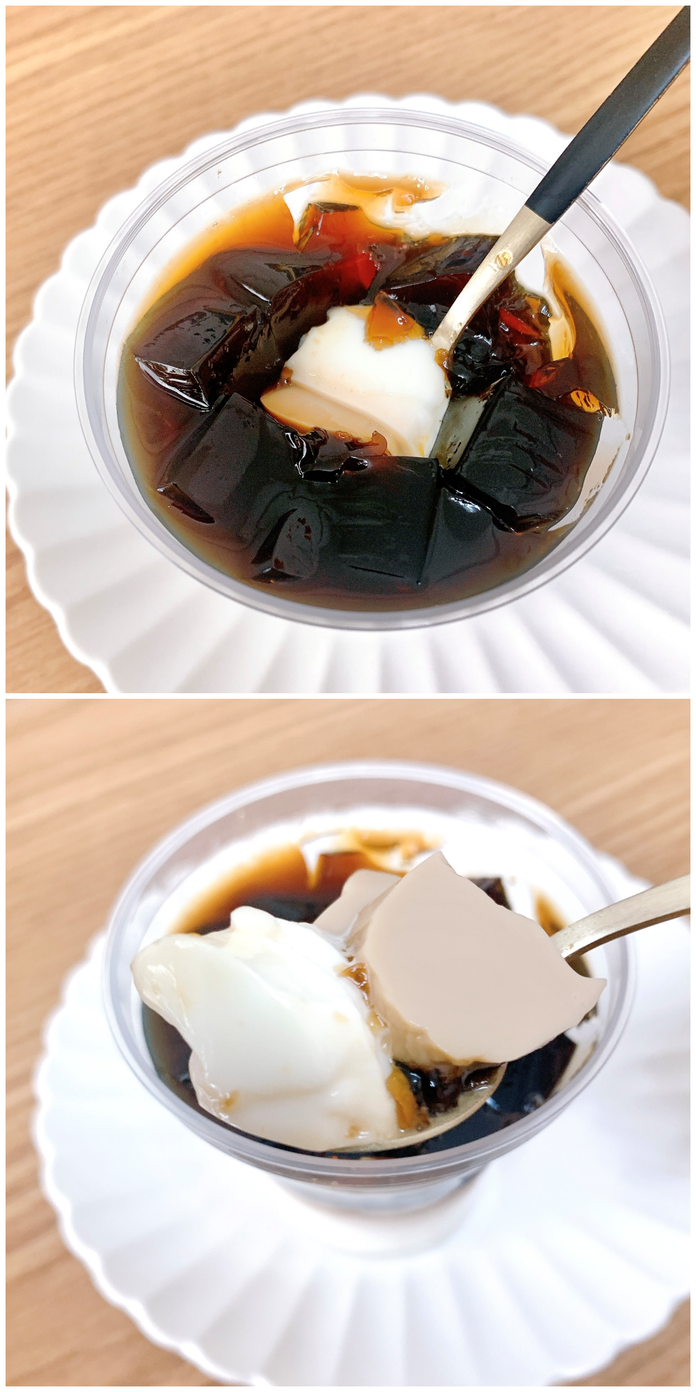 7-ELEVEN(セブン-イレブン)のおすすめひんやりスイーツ「ほろにがコーヒーゼリー&パンナコッタ」