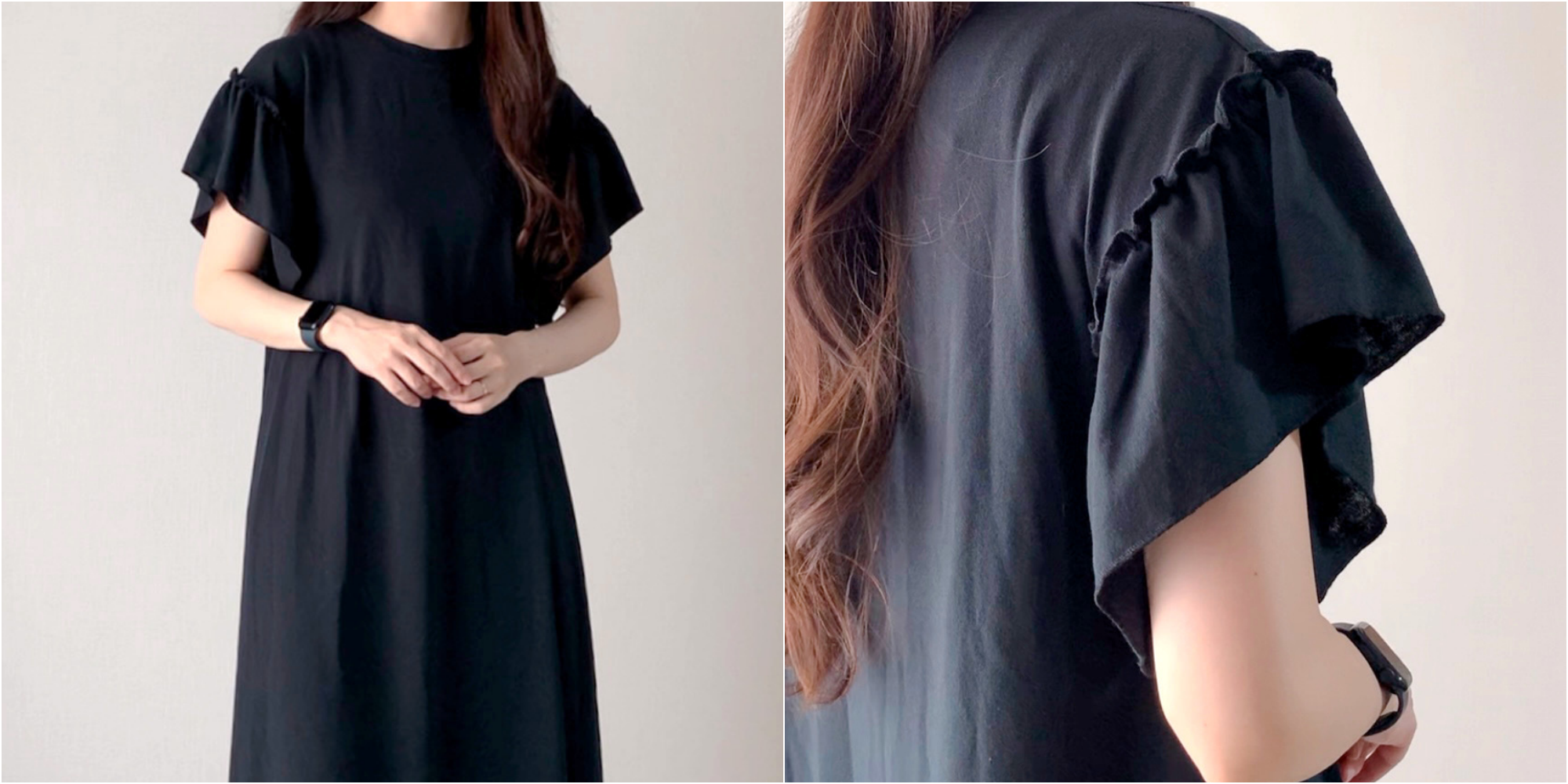 しまむらのおすすめファッションアイテム「TT*ソデフリルフレンチOP」