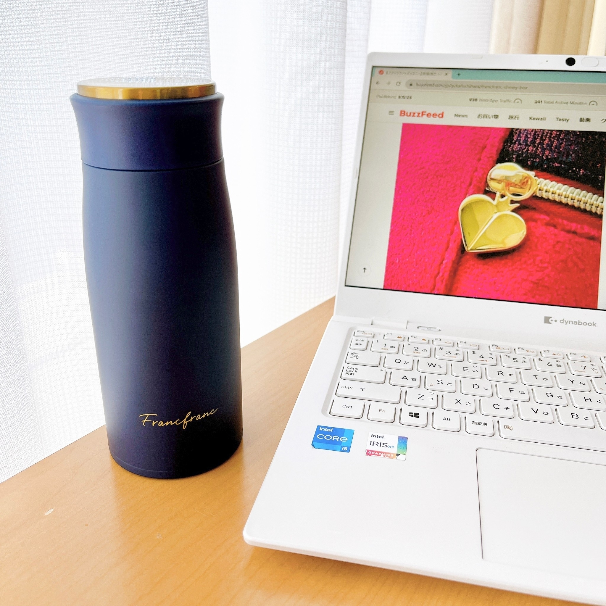 Franc franc(フランフラン)のおすすめアイテム「マット ステンレスボトル 350ml ネイビー」