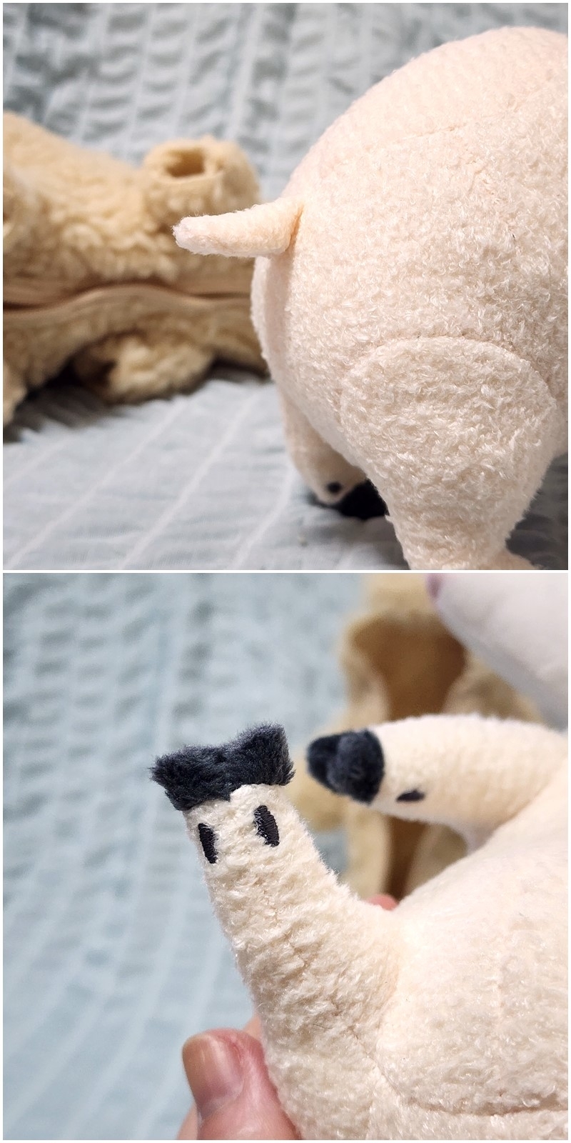 フェリシモのおすすめ雑貨「YOU+MORE! 羊の毛刈りがいつでもどこでも楽しめる 羊の毛刈りぬいぐるみ」