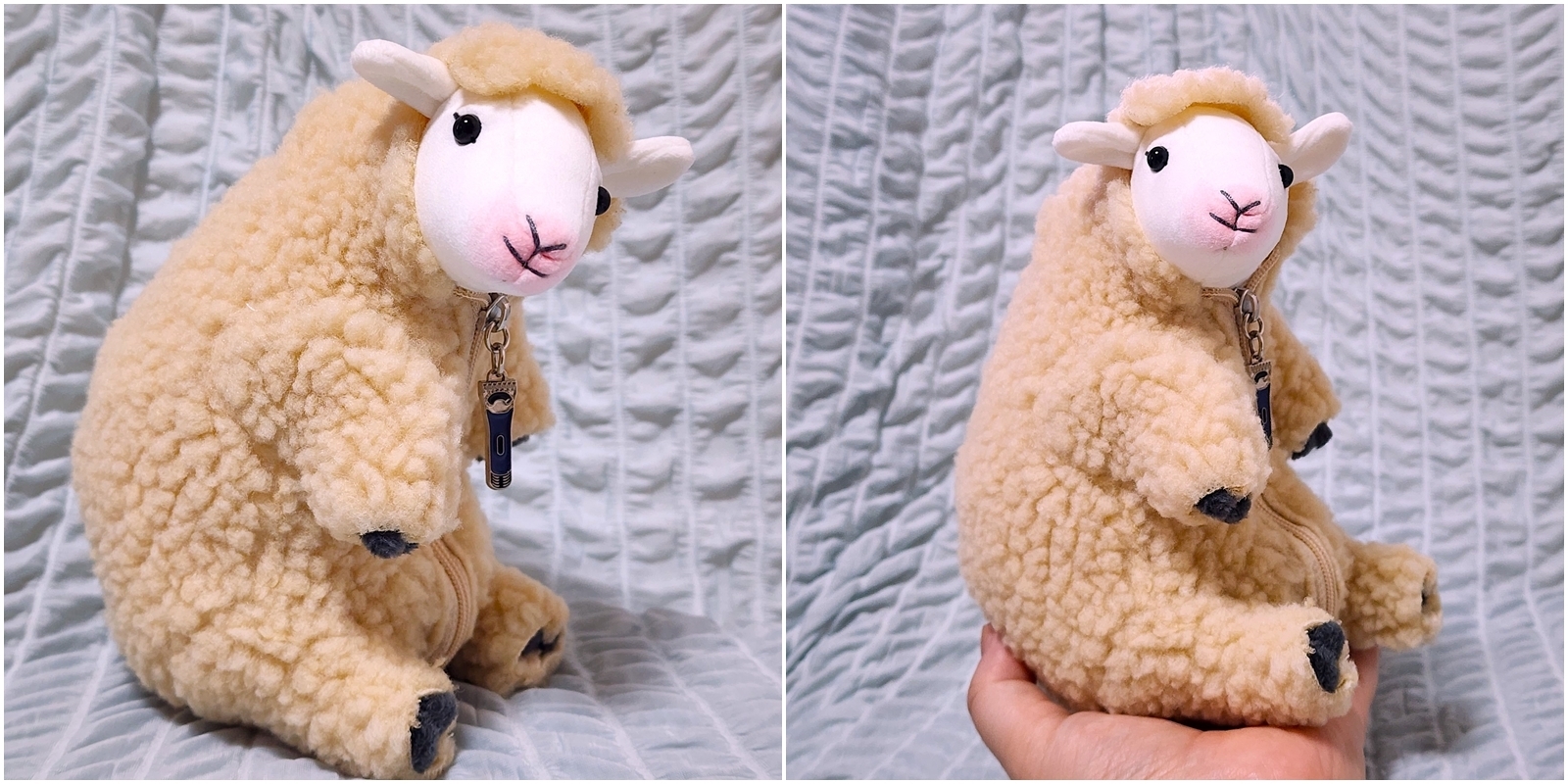フェリシモのおすすめ雑貨「YOU+MORE! 羊の毛刈りがいつでもどこでも楽しめる 羊の毛刈りぬいぐるみ」