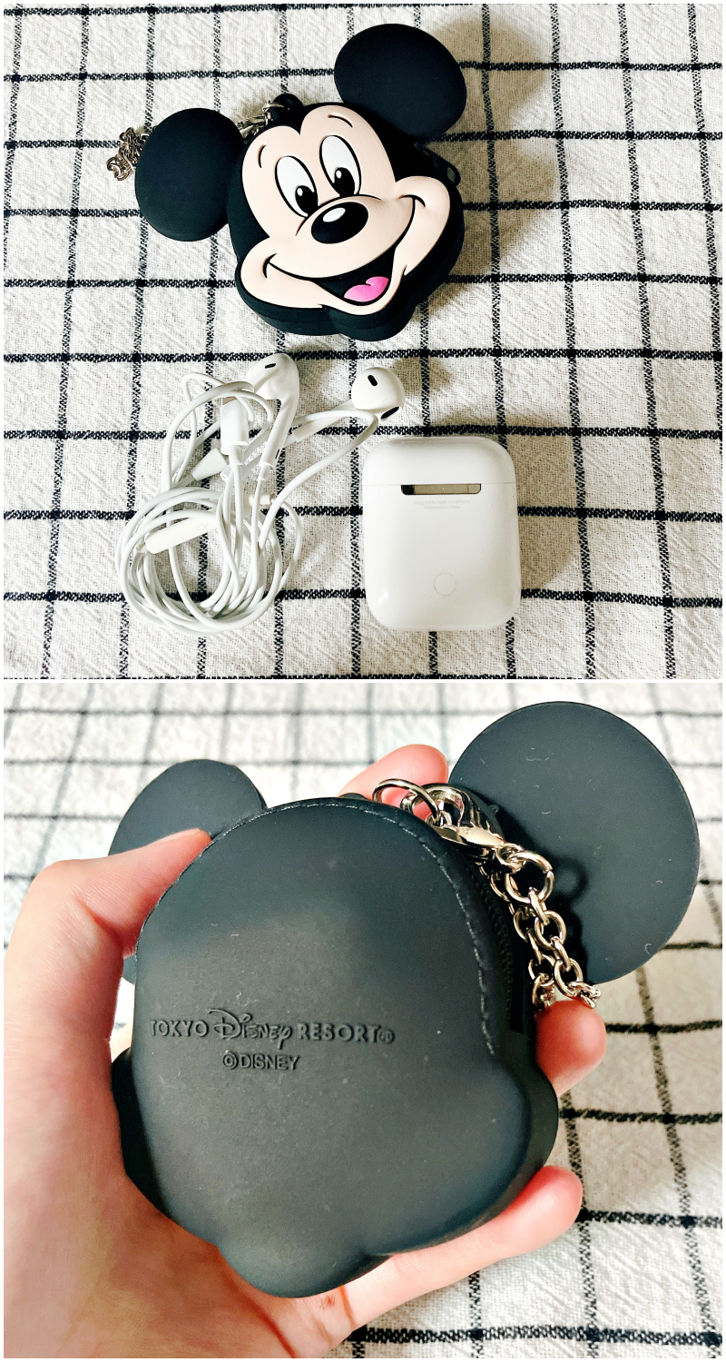 ディズニーランドのおすすめ小物入れ「バッグチャームケース付 ミッキー」