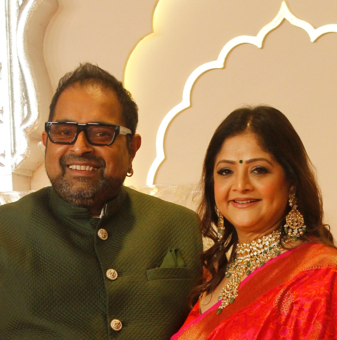 close up of Shankar and Sangeeta