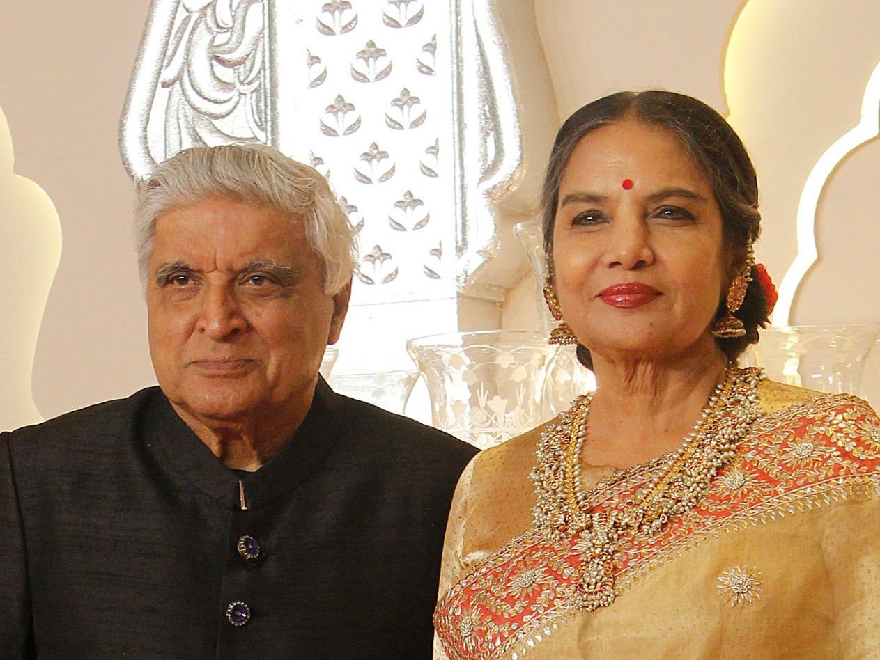 Javed Akhtar and Shabana Azmi close up