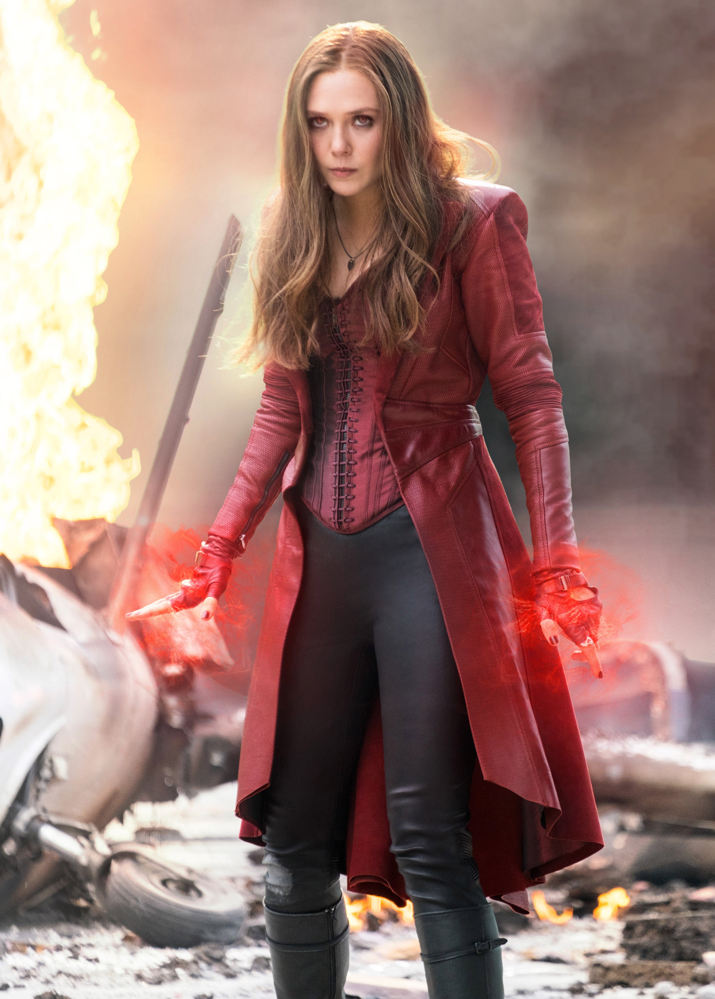 Elizabeth Olsen as Scarlet Witch in "Captain America: Civil War"