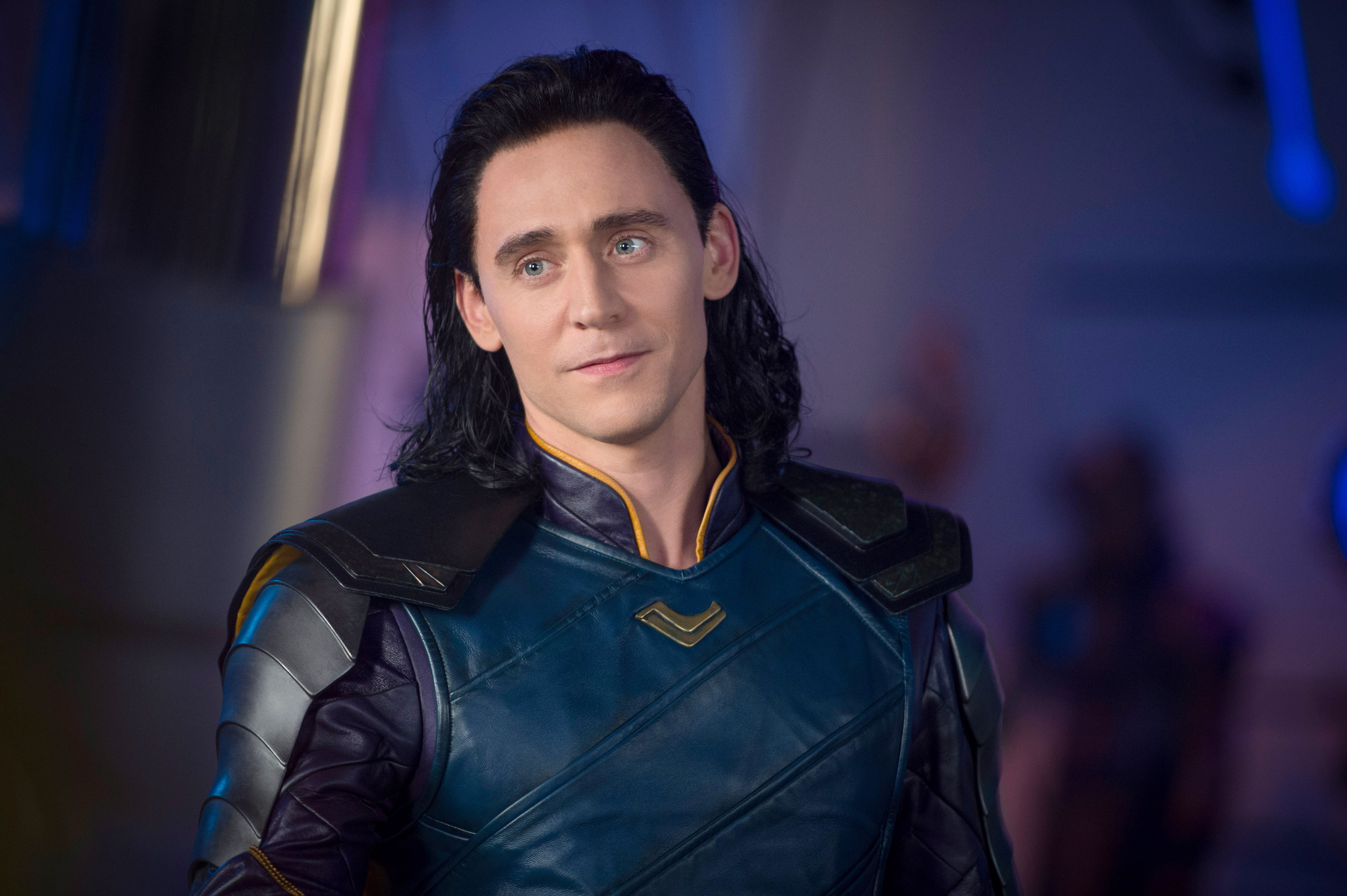 Tom Hiddleston in a scene from "Loki"