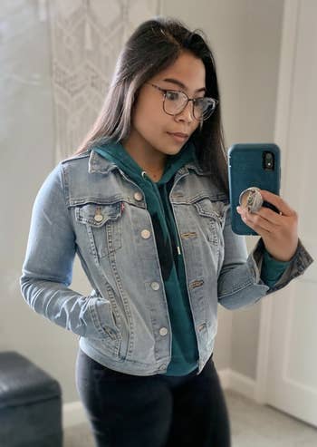 reviewer successful denim jacket