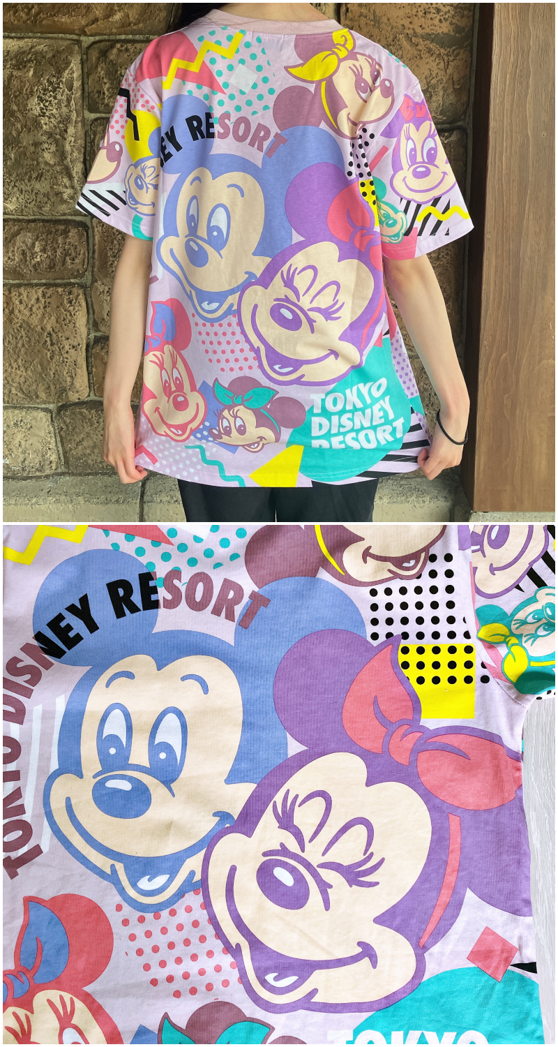 ディズニーランドのおすすめTシャツ「Tシャツ ユニセックス ミッキー ミニー」