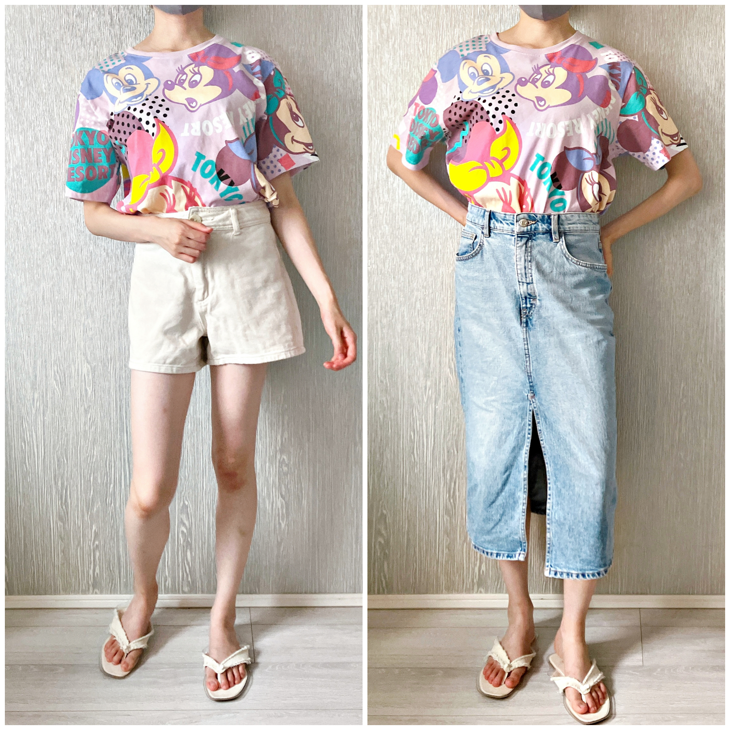 ディズニーランドのおすすめTシャツ「Tシャツ ユニセックス ミッキー ミニー」