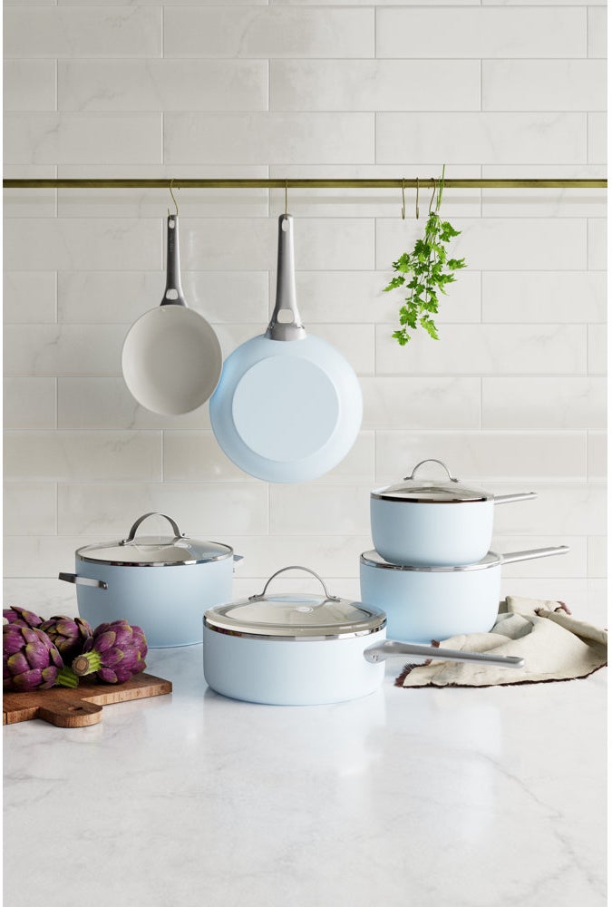 Light Blue Cookware 30 Gorgeous Kitchen Products Under $200 From Wayfair