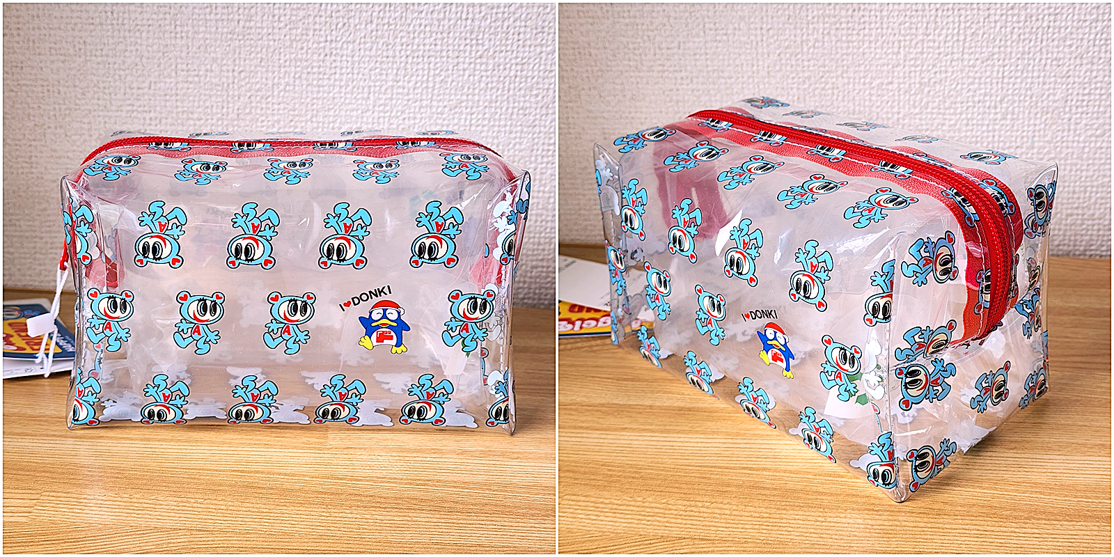 ドン・キホーテのおすすめ雑貨「ナカムラくんとドンペン総柄PVCポーチ」