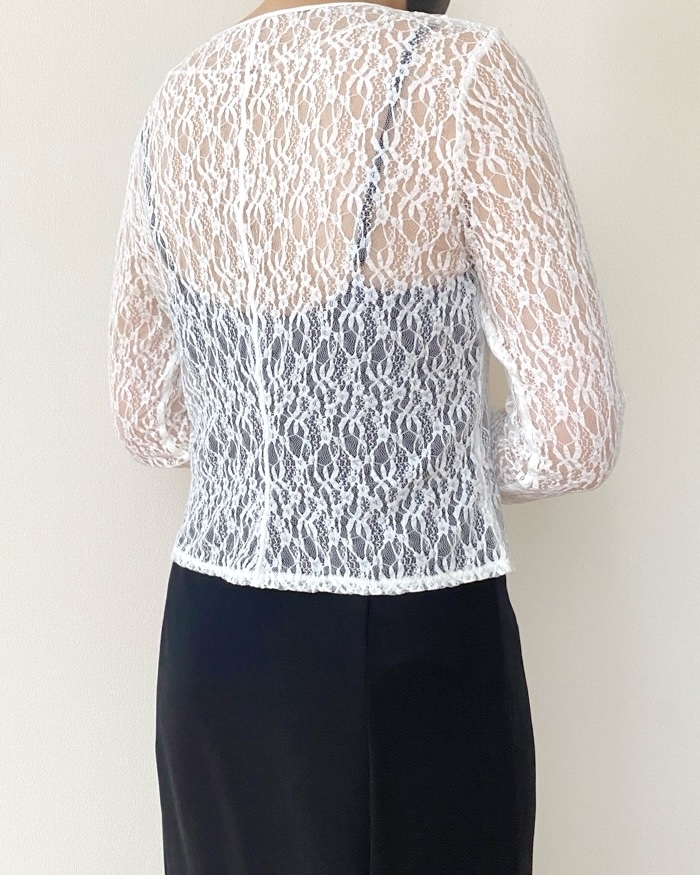 GU（ジーユー）のおすすめファッションアイテム「レースリボンカーディガン」