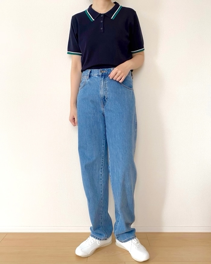 GU(ジーユー)のおすすめファッションアイテム「ポロセーター(半袖)Q」のコーディネート