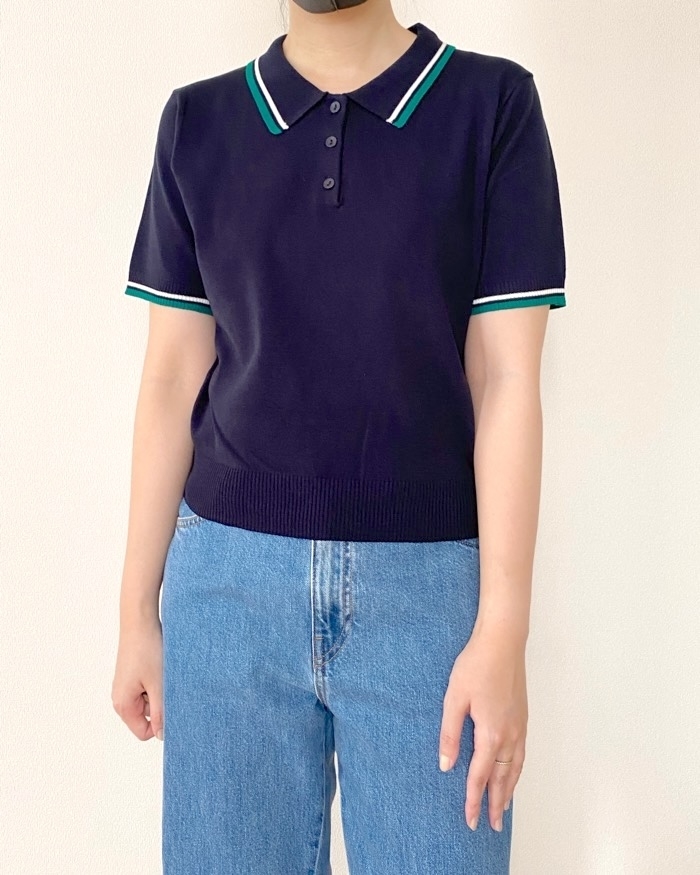 GU（ジーユー）のおすすめファッションアイテム「ポロセーター（半袖）Q」