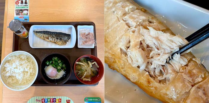 すき家のおすすめメニュー「塩さばまぜのっけ朝食」