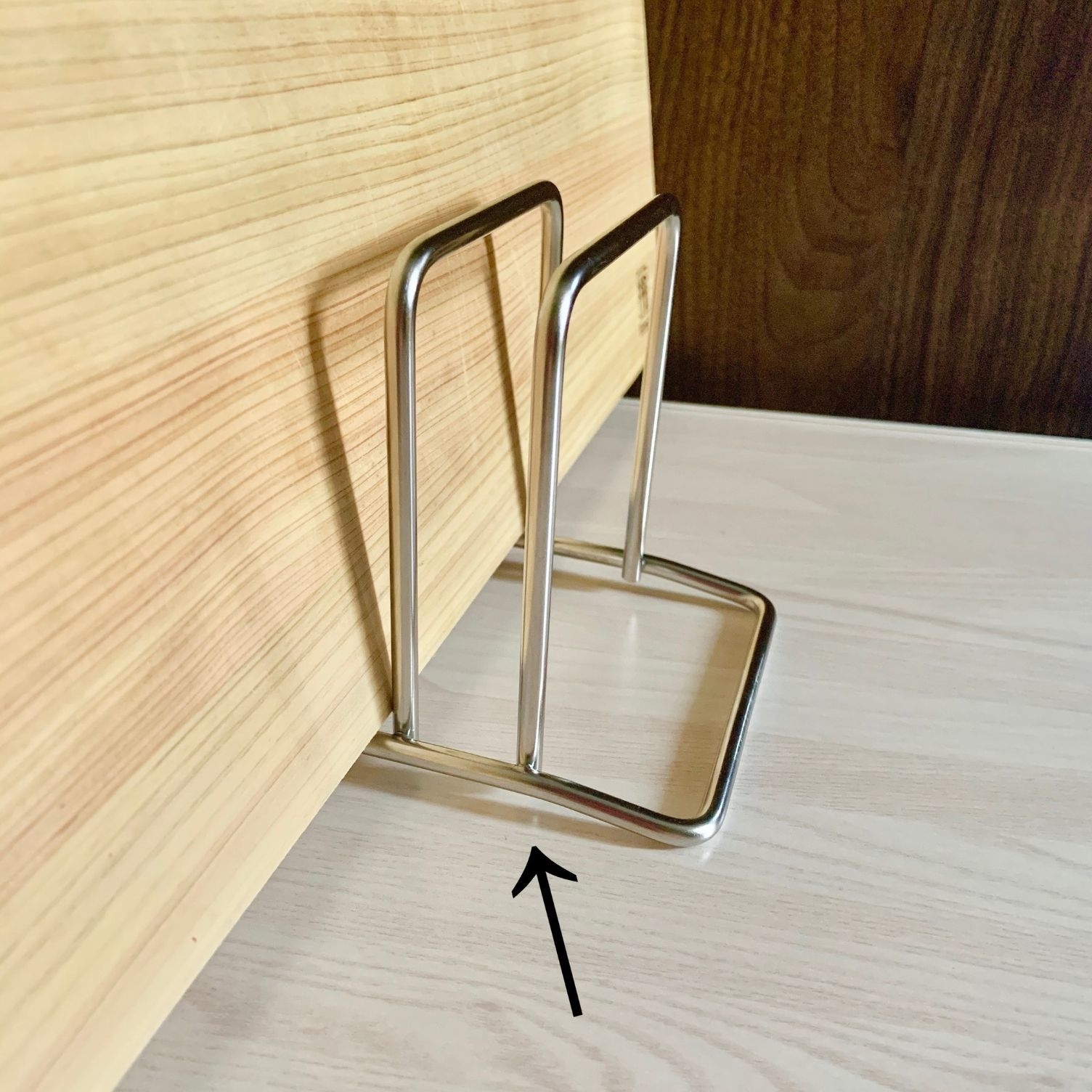 無印のおすすめ商品「ステンレスまな板スタンド ダブル」