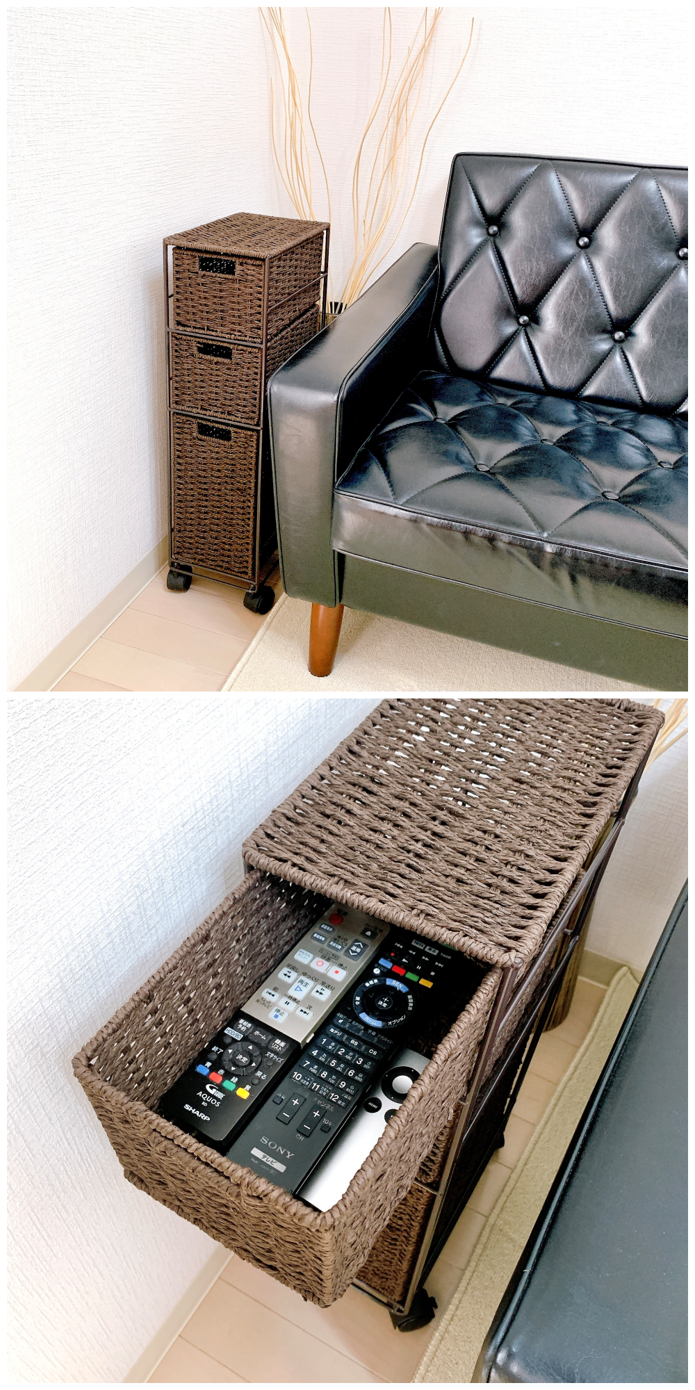 ニトリのおすすめアイテム「スリムワゴン 3段 ライラ(DBR)」