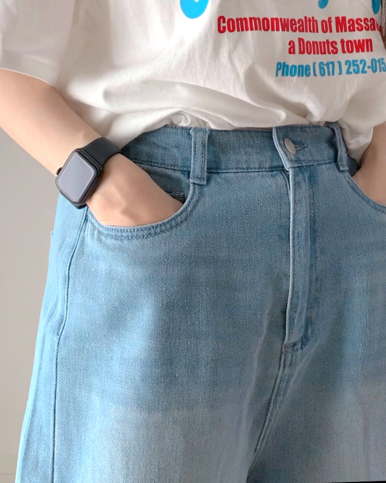 しまむらのおすすめファッションアイテム「TT＊サイドカットデニムP」