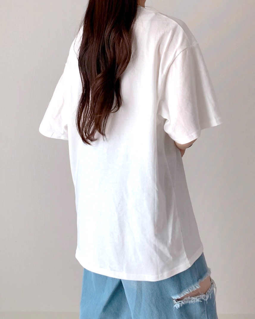 しまむらのおすすめ白Tシャツ「TT*ドーナツT」