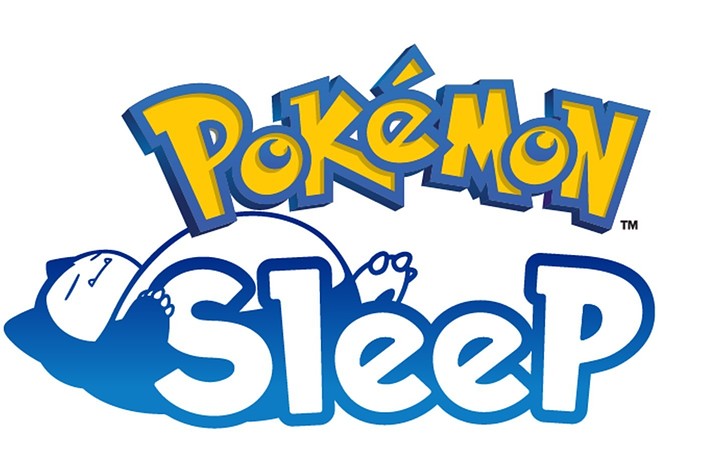 ポケモンの「ポケモンスリープ」ロゴ。カビゴンが寝ている姿が描かれている。
