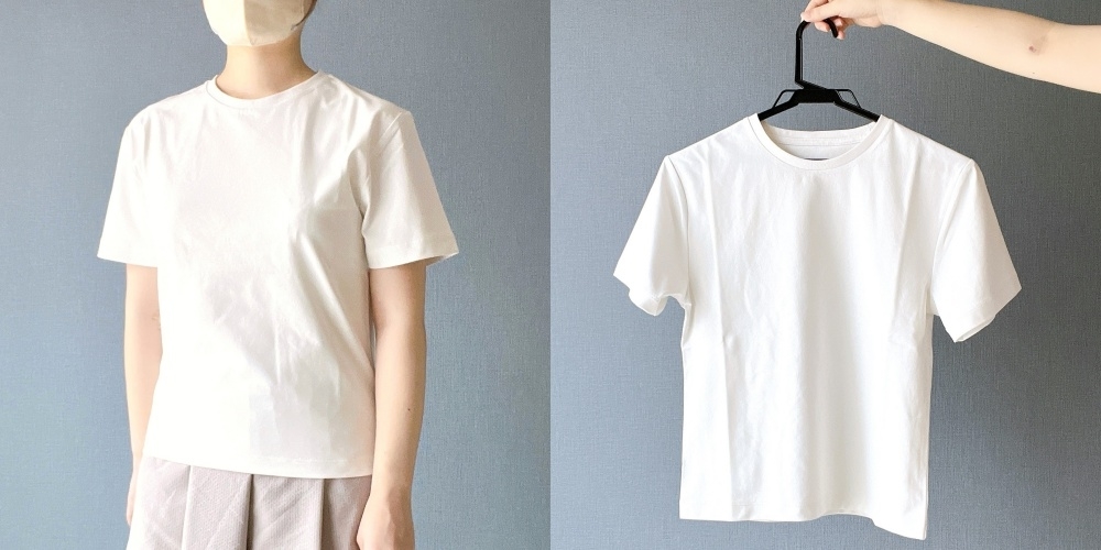 無印良品のオススメのトップス「婦人 UVカット吸汗速乾半袖Tシャツ」