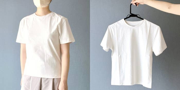 無印良品のオススメのトップス「婦人 UVカット吸汗速乾半袖Tシャツ」