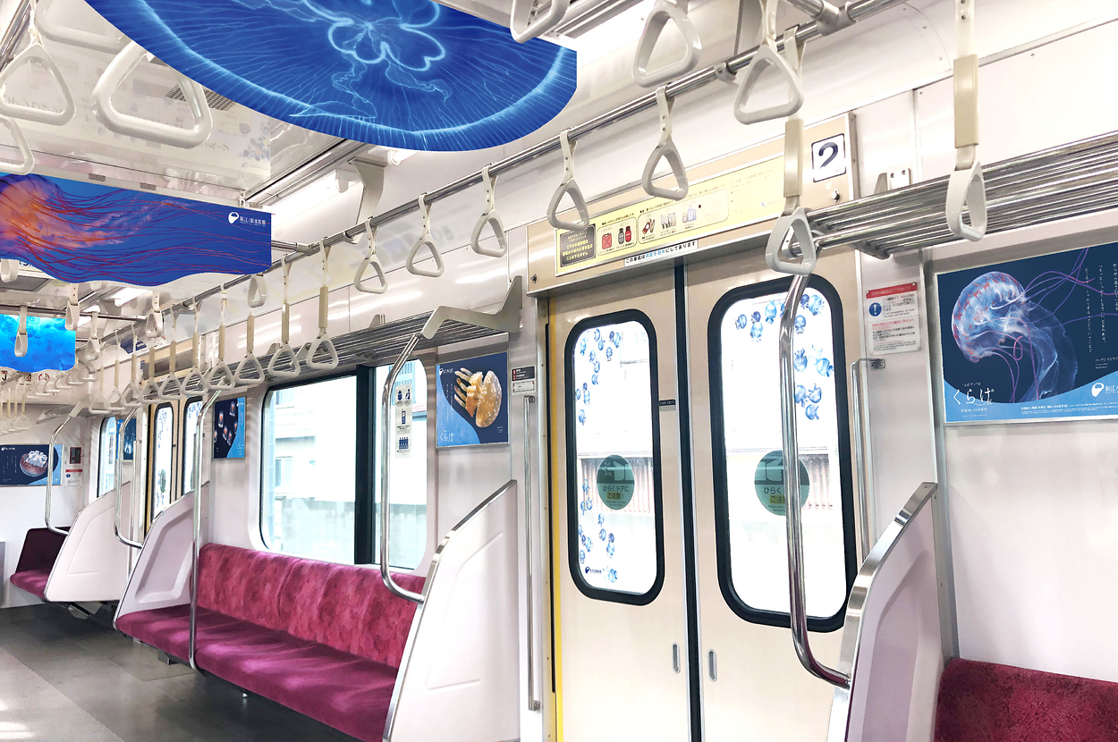 くらげとれいんの車内